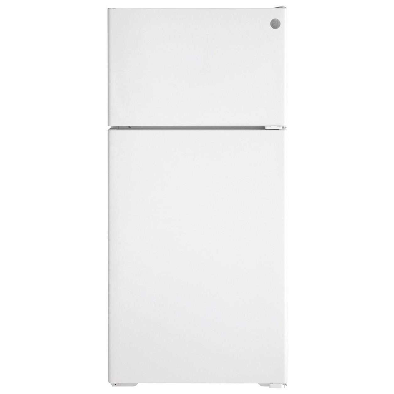 GE Appliances GPE17CTNRWW GE® ENERGY STAR® 16.6 Cu. Ft. Recessed Handle